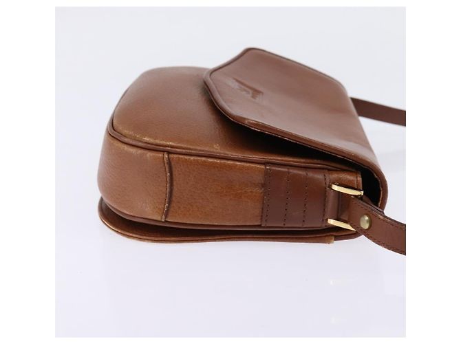 Autre Marque Borsa a Spalla Burberrys in Pelle Marrone Oro Auth BA5835 D'oro - vista 4