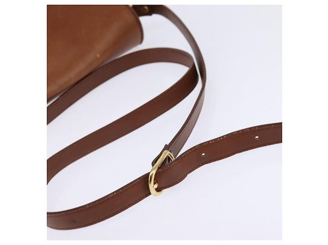 Autre Marque Borsa a Spalla Burberrys in Pelle Marrone Oro Auth BA5835 D'oro - vista 7