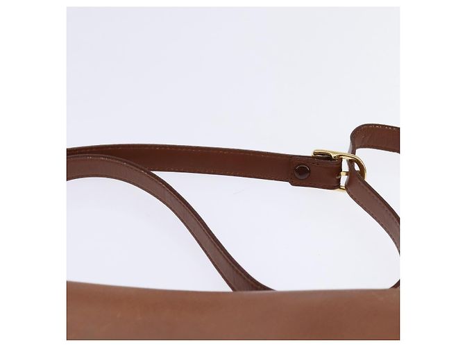 Autre Marque Borsa a Spalla Burberrys in Pelle Marrone Oro Auth BA5835 D'oro - vista 8
