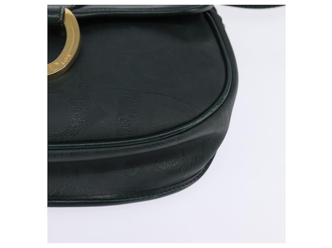 Borsa a Spalla in Tela Trotter Christian Dior Verde Oro Auth BA5713 D'oro - vista 11