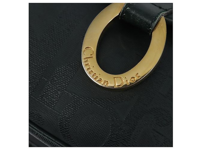 Borsa a Spalla in Tela Trotter Christian Dior Verde Oro Auth BA5713 D'oro - vista 14