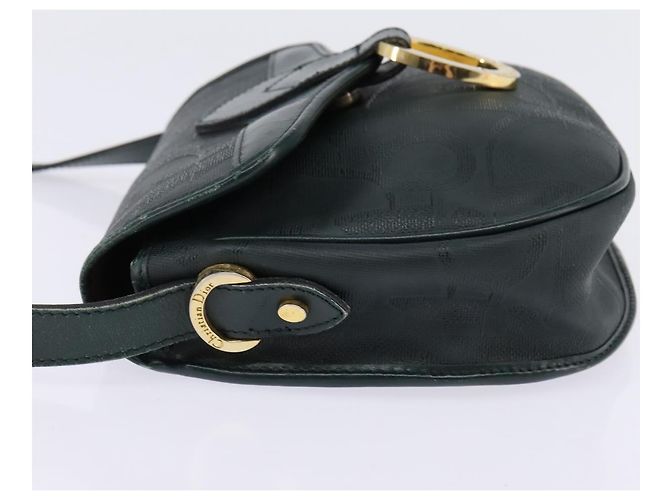 Borsa a Spalla in Tela Trotter Christian Dior Verde Oro Auth BA5713 D'oro - vista 4