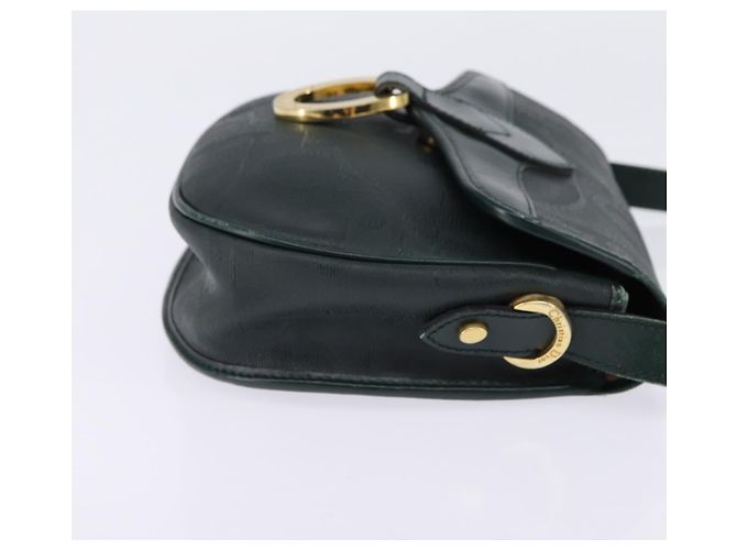 Borsa a Spalla in Tela Trotter Christian Dior Verde Oro Auth BA5713 D'oro - vista 5