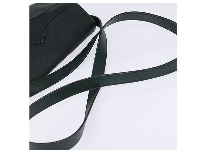 Borsa a Spalla in Tela Trotter Christian Dior Verde Oro Auth BA5713 D'oro - vista 7