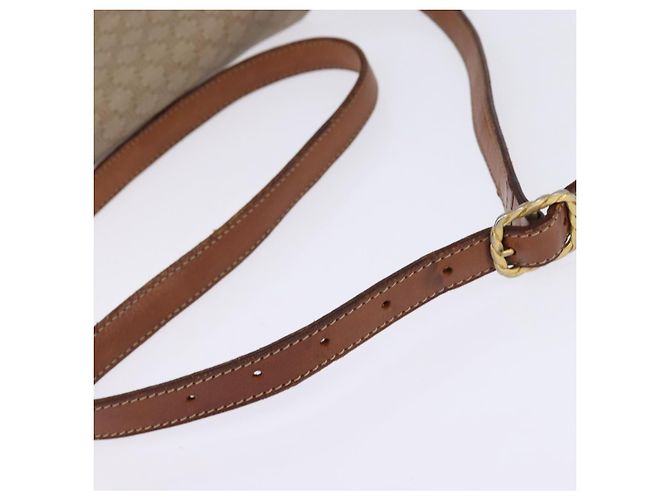 Céline Borsa a Spalla in Tela Macadam CELINE PVC Beige Oro Auth BA5887 D'oro - vista 7