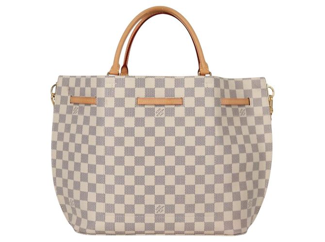 LOUIS VUITTON Borsa a Mano Giroratta Damier Azur N41579 LV Auth 135293M - vista 2