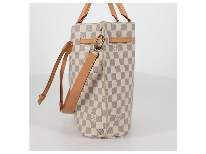LOUIS VUITTON Borsa a Mano Giroratta Damier Azur N41579 LV Auth 135293M - vista 3