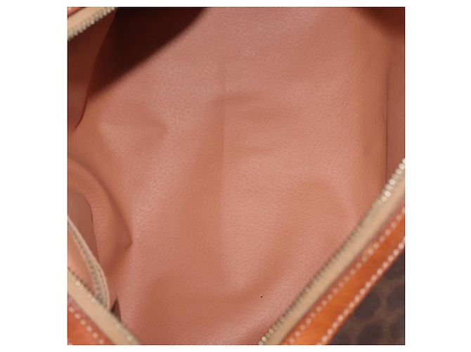 Céline Borsa Boston in tela Macadam CELINE PVC marrone oro Auth SW1520 D'oro - vista 10