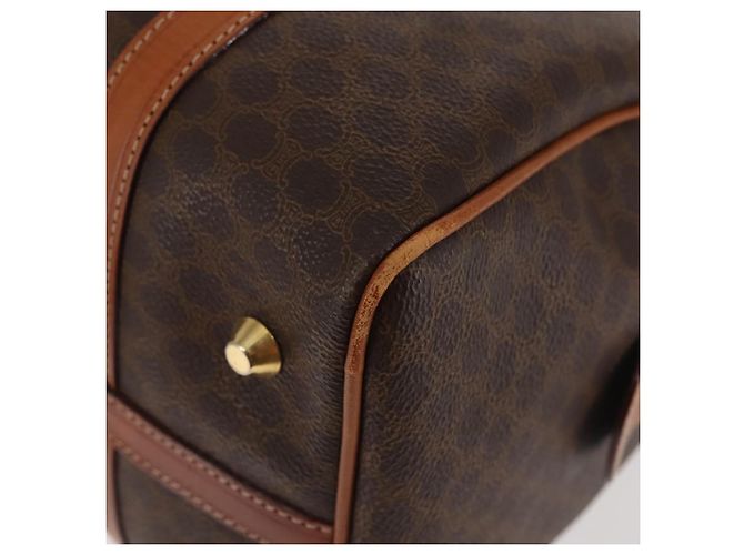 Céline Borsa Boston in tela Macadam CELINE PVC marrone oro Auth SW1520 D'oro - vista 14