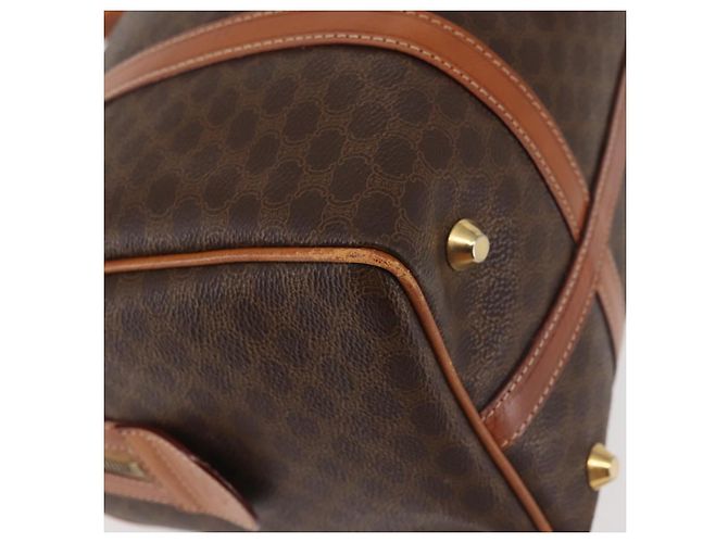 Céline Borsa Boston in tela Macadam CELINE PVC marrone oro Auth SW1520 D'oro - vista 15