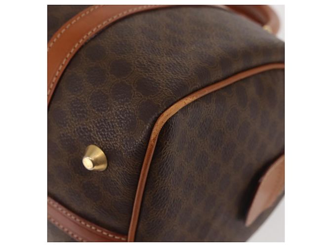 Céline Borsa Boston in tela Macadam CELINE PVC marrone oro Auth SW1520 D'oro - vista 16
