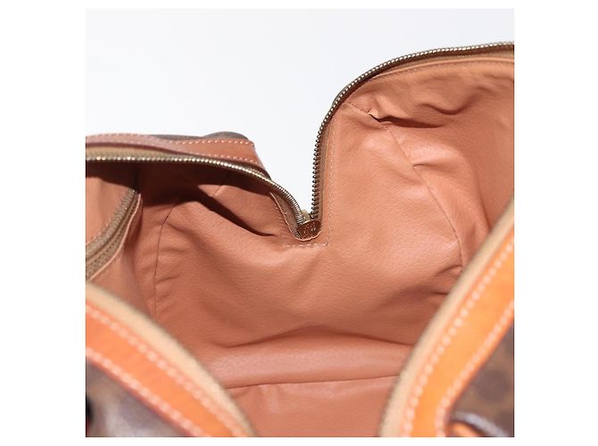 Céline Borsa Boston in tela Macadam CELINE PVC marrone oro Auth SW1520 D'oro - vista 19