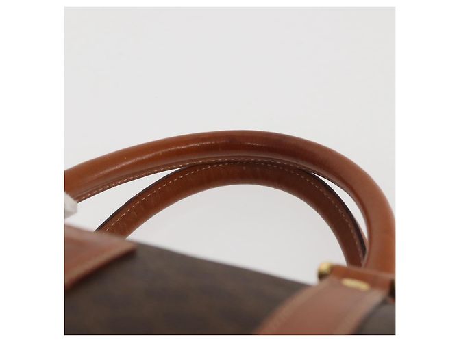 Céline Borsa Boston in tela Macadam CELINE PVC marrone oro Auth SW1520 D'oro - vista 8