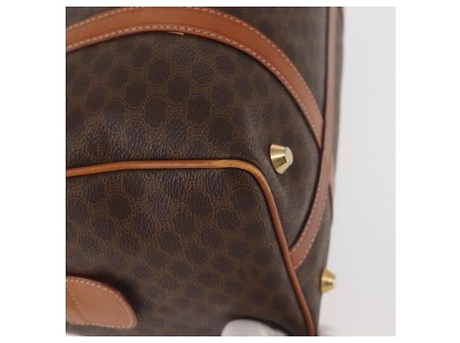 Céline Borsa Boston in tela Macadam CELINE PVC marrone oro Auth SW1520 D'oro - vista 9