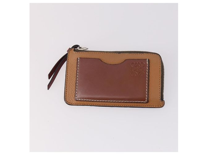 Portafoglio Anagram LOEWE Pelle 4Set Marrone Nero Beige Auth bs29140 - vista 8