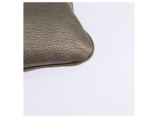 Borsa a Spalla Anagramma LOEWE in Pelle Dorata Auth bs29427 D'oro - vista 16