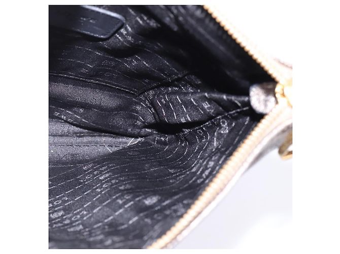 Borsa a Spalla Anagramma LOEWE in Pelle Dorata Auth bs29427 D'oro - vista 18