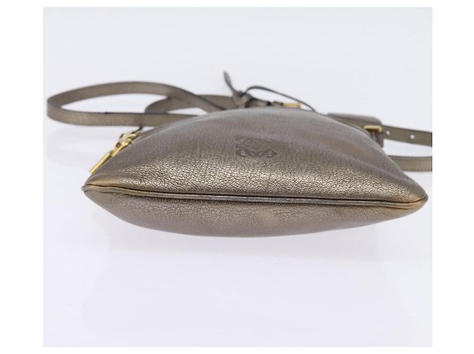 Borsa a Spalla Anagramma LOEWE in Pelle Dorata Auth bs29427 D'oro - vista 5