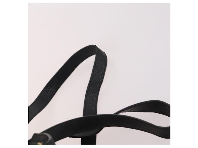 Zaino in suede nero e oro Gucci Bamboo 003 2058 0030 Auth ep10853 D'oro - vista 10