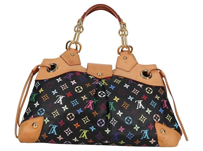 LOUIS VUITTON Monogram Multicolor Ursula Tote Bag Schwarz M40124 LV Auth 138074V - Ansicht 2