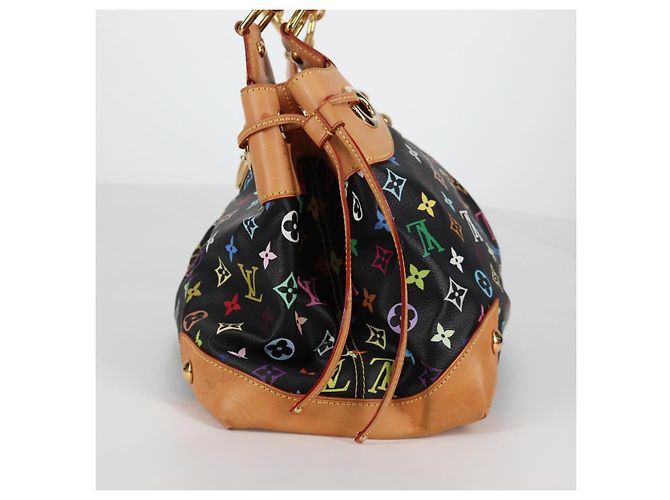 LOUIS VUITTON Monogram Multicolor Ursula Tote Bag Schwarz M40124 LV Auth 138074V - Ansicht 3