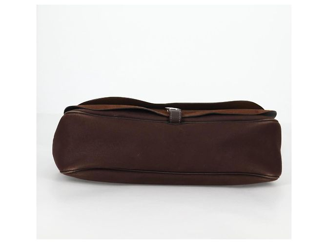 Hermès HERMES Colorado GM Borsa a Spalla Pelle Marrone Argento Auth 135288M - vista 11