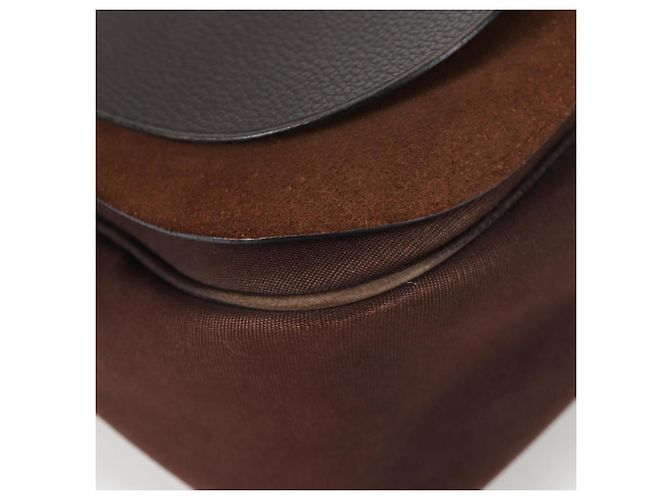 Hermès HERMES Colorado GM Borsa a Spalla Pelle Marrone Argento Auth 135288M - vista 12