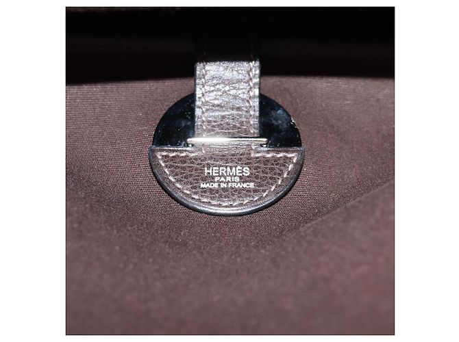 Hermès HERMES Colorado GM Borsa a Spalla Pelle Marrone Argento Auth 135288M - vista 22