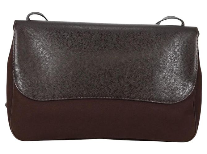 Hermès HERMES Colorado GM Borsa a Spalla Pelle Marrone Argento Auth 135288M - vista 3
