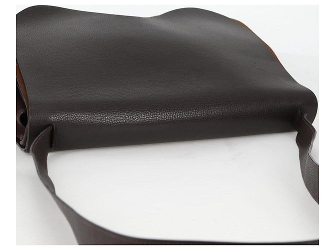 Hermès HERMES Colorado GM Borsa a Spalla Pelle Marrone Argento Auth 135288M - vista 7