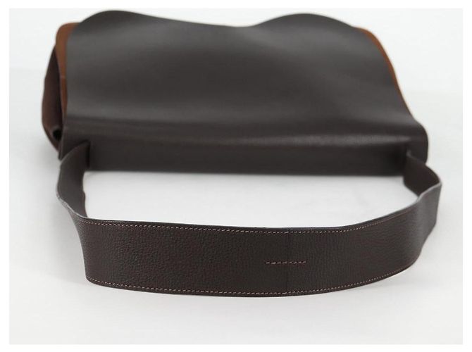 Hermès HERMES Colorado GM Borsa a Spalla Pelle Marrone Argento Auth 135288M - vista 8