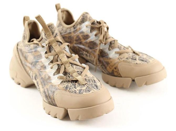 Dior Braune Leder-Sneaker - Ansicht 2