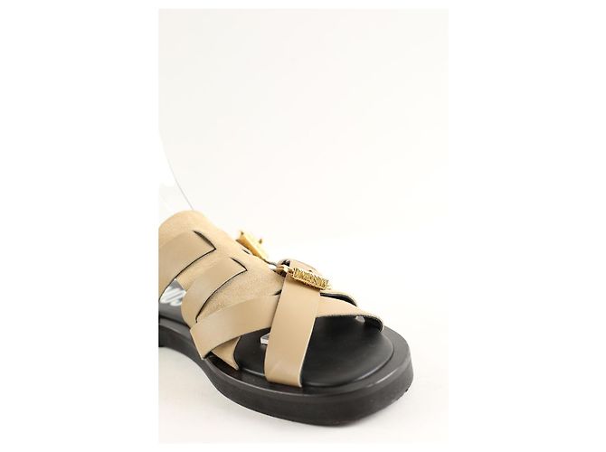 Moschino Sandali in pelle beige - vista 2
