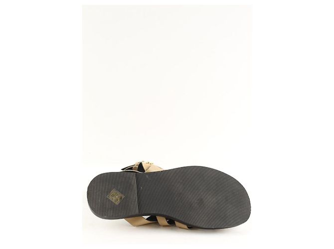 Moschino Sandali in pelle beige - vista 6