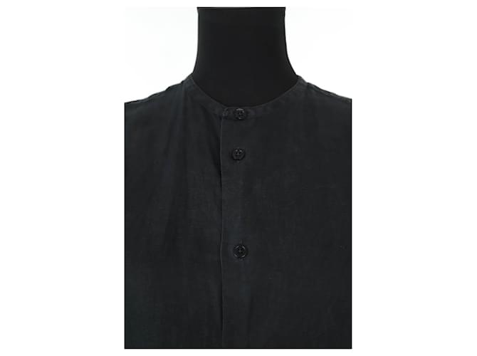 Hermès Schwarze Leinenhemd - Ansicht 2