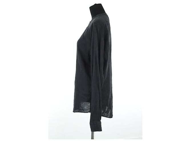 Hermès Schwarze Leinenhemd - Ansicht 3