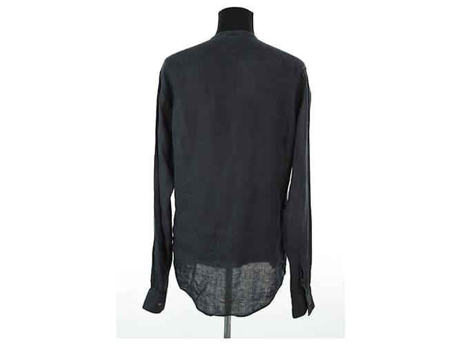 Hermès Schwarze Leinenhemd - Ansicht 4