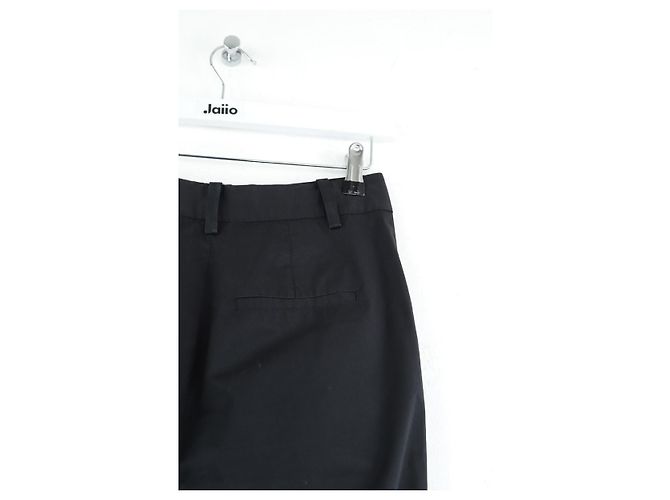 Autre Marque Pantalón ancho de algodón negro - vista 4