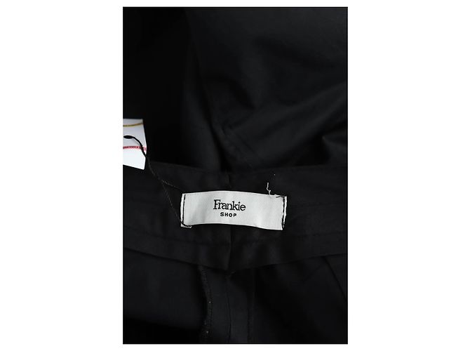 Autre Marque Pantalón ancho de algodón negro - vista 5