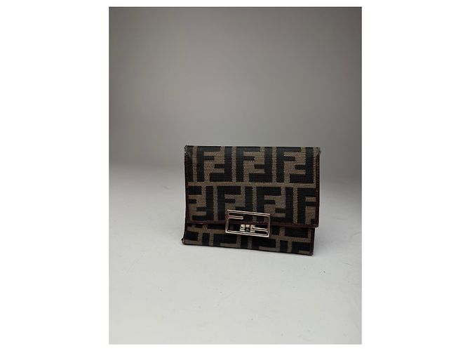 Cartera Vintage Fendi Monograma FF Marrón Castaño - vista 9