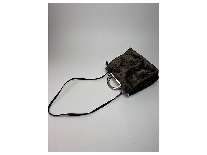 Vintage Courreges 2Way Leder-Fell Tasche braun - Ansicht 11