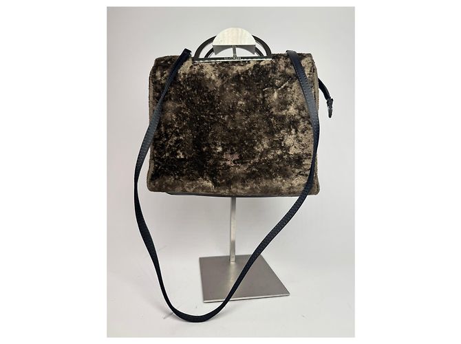 Vintage Courreges 2Way Leder-Fell Tasche braun - Ansicht 5