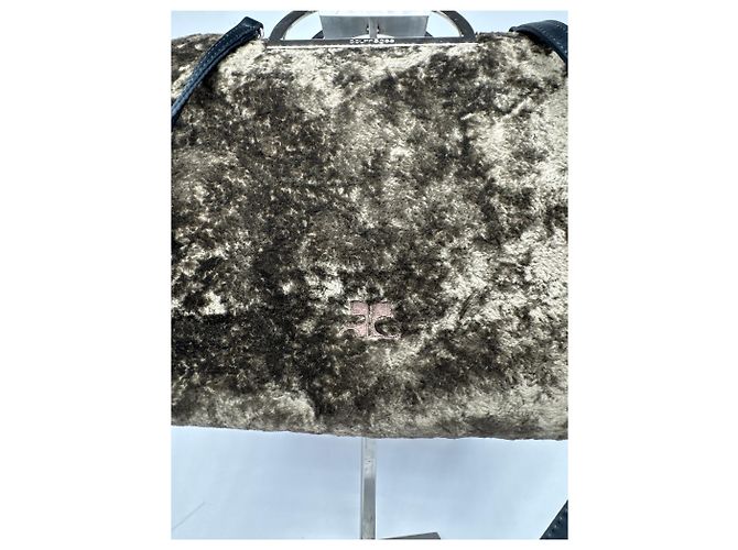 Vintage Courreges 2Way Leder-Fell Tasche braun - Ansicht 6
