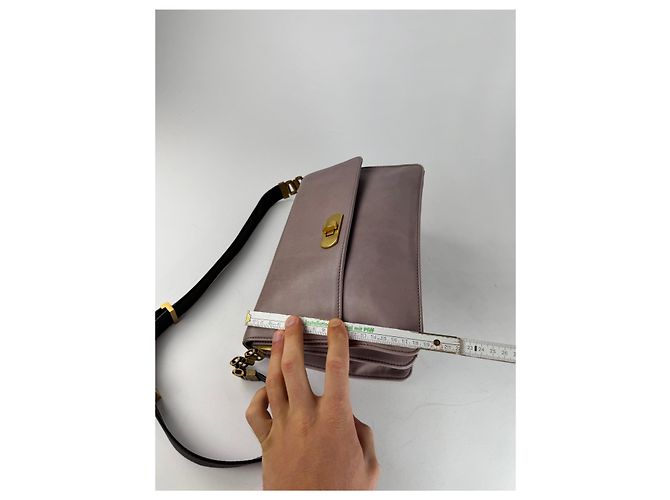 Vintage Marni Leder Tasche lila - Ansicht 12