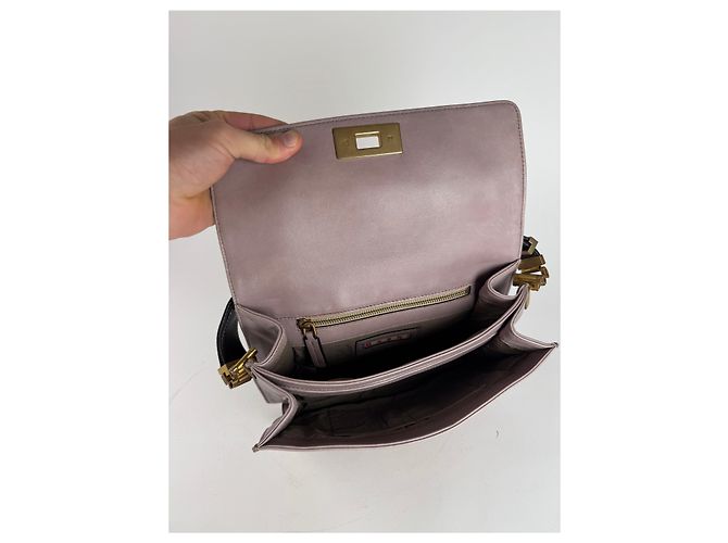 Vintage Marni Leder Tasche lila - Ansicht 4
