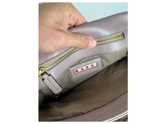 Vintage Marni Leder Tasche lila - Ansicht 5