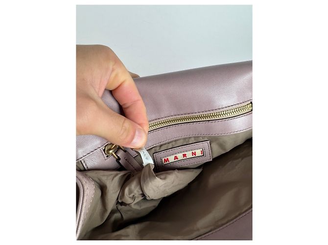 Vintage Marni Leder Tasche lila - Ansicht 6