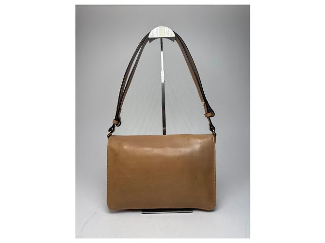 Vintage Marni 2Way Leder Tasche Camel Kamel - Ansicht 2