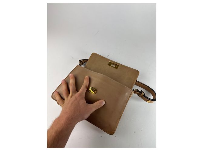 Vintage Marni 2Way Leder Tasche Camel Kamel - Ansicht 5