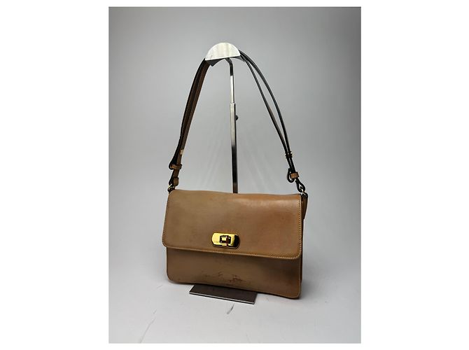 Vintage Marni 2Way Leder Tasche Camel Kamel - Ansicht 8